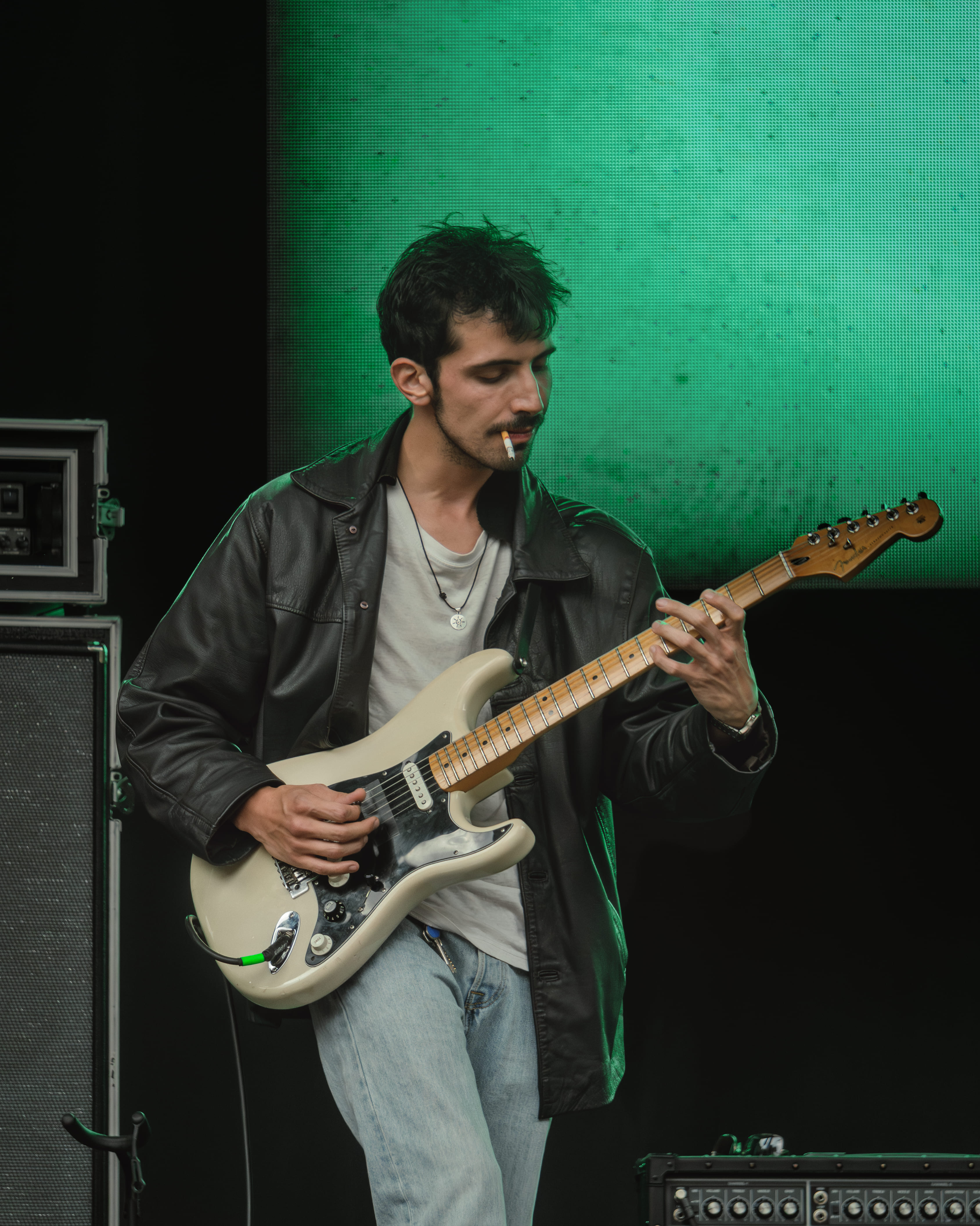 Artista en el escenario